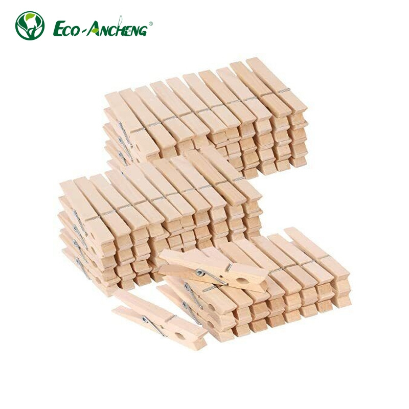 Wholesale Eco-Friendly Small Wooden Clips Clothes Pegs Pins Clothespins