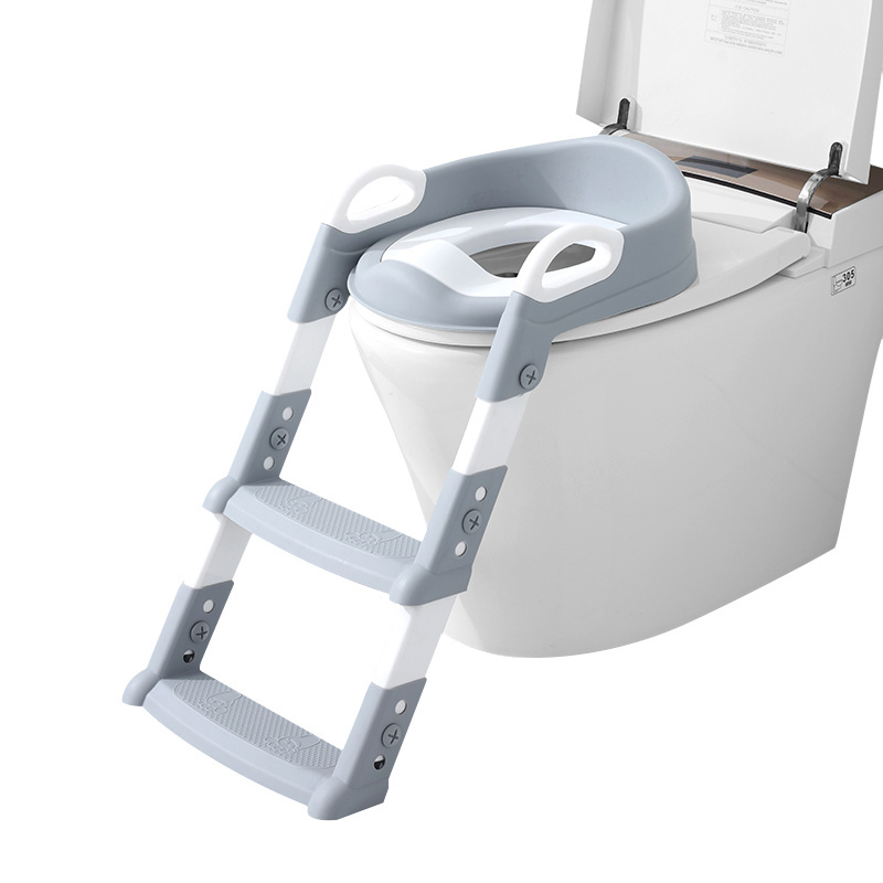 New Potty Toilet Trainer Seat with Step Stool Ladder, Adjustable Baby Toddler Kid Potty with Ladder