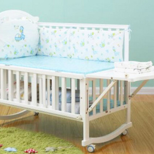 Delicate color baby swing cradle wooden style swing bed/height adjustable baby cradle swing