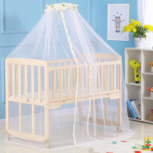 Adorable 102*60cm infant bed for baby/Mosquito Net baby cradle swing wood