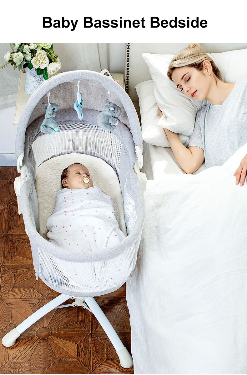 High Quality Multi-Functional Portable Foldable Baby Cot Crib Bed Bassinet Baby Cradle Swing