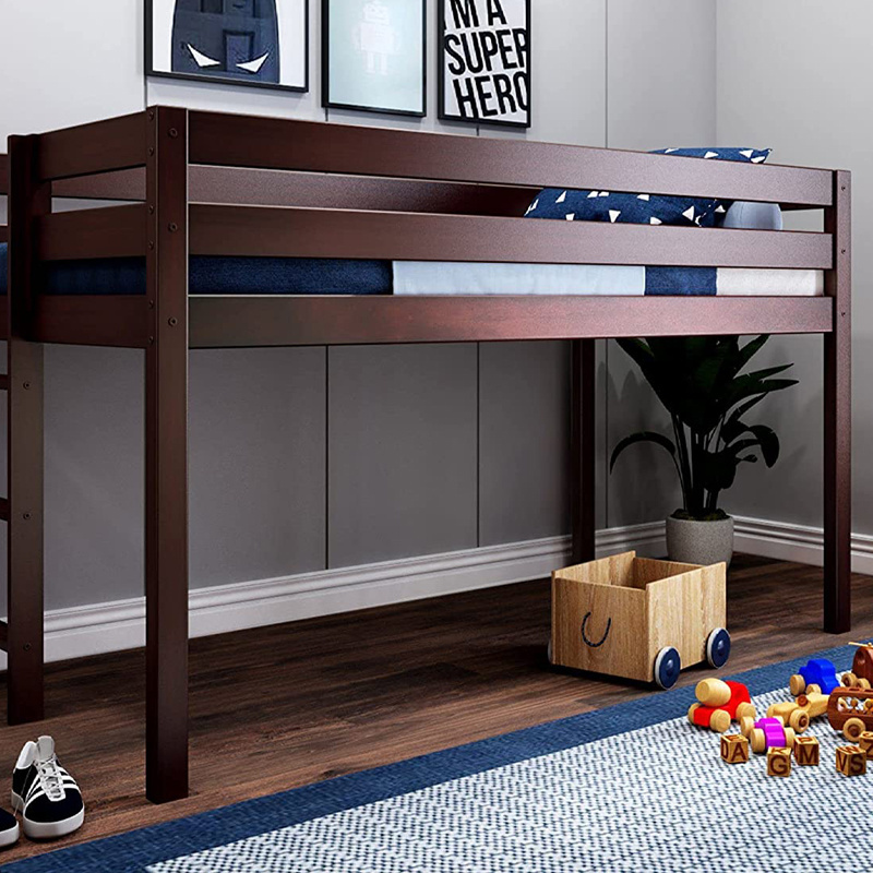 Factory Price Full Size Modern Simple Design Children Loft Bed