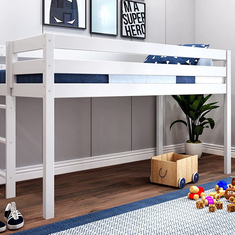 Factory Price Full Size Modern Simple Design Children Loft Bed