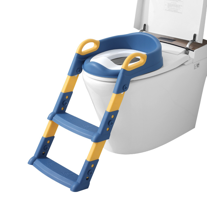 New Potty Toilet Trainer Seat with Step Stool Ladder, Adjustable Baby Toddler Kid Potty with Ladder