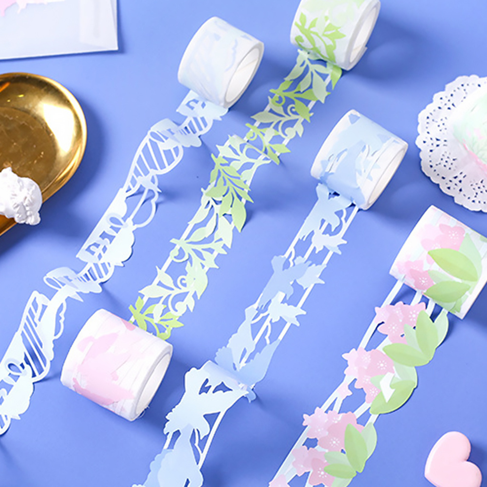 Hot Sell Eco-friendly Custom Washi Tape Printing Drawing Water Activated Adhesive Die Cut Washi Tape