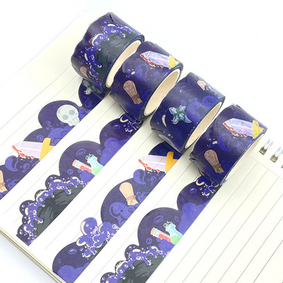 Premium Washi Masking Tape Die Cut Glitter Foil Washi Masking Tape Paper Adhesive