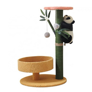 Popular Nice Cute Pet Products Customized Sisal Material Cat Tree Tower Scratching Post for Cats