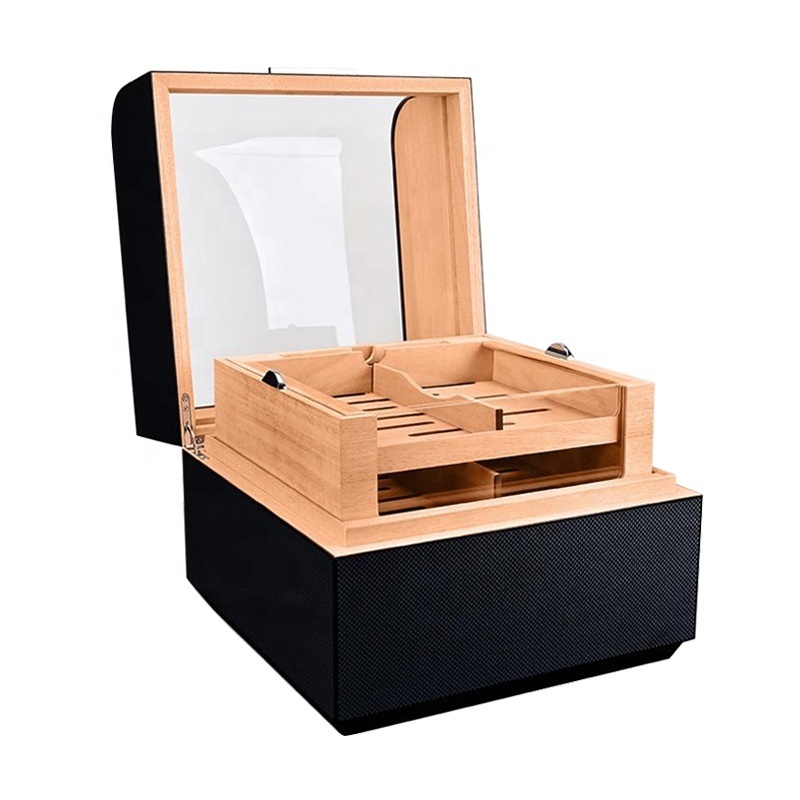 Luxury Design High Quality Cedar Cigar Wooden Humidor Box Wholesale