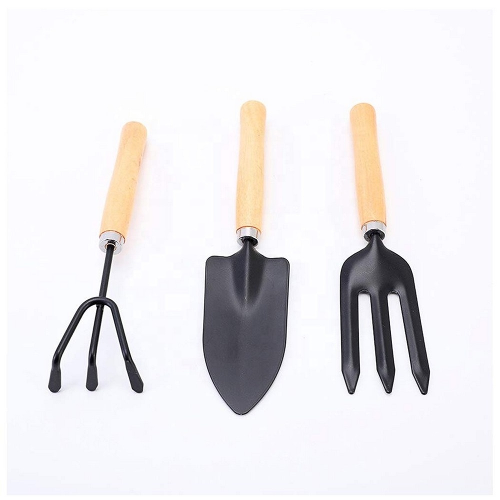 Garden Tools Set of 6 PcsPlant Potted Flower Gadget Wood Handle  gardening kits