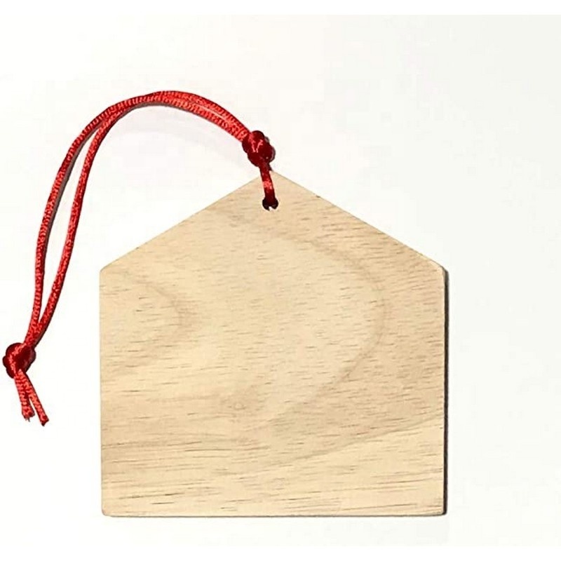 Wholesale Custom Design Blank Wood Hanging Board Wooden Sign Japanese Ema Wishing Wood Hanging Plaque