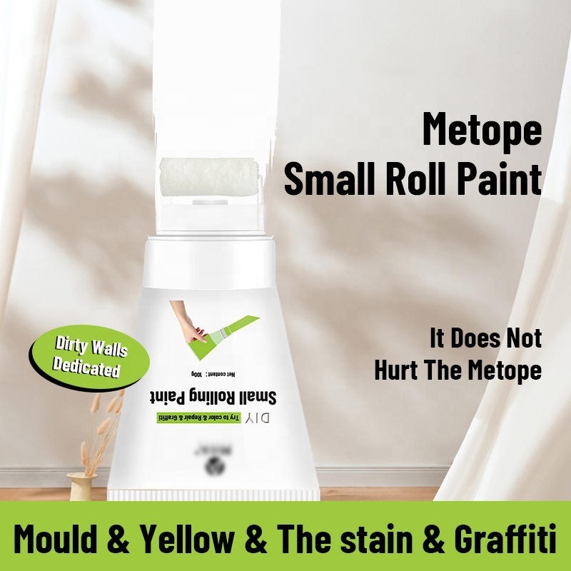 Small Rolling Paint Indoor Wall Renovation Change Color Water Repair Decontamination Artifact White Latex Paint