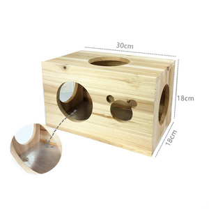 wooden nest box wholesale totoro squirrel summer rest cage wooden squirrel house wooden hedgehog house