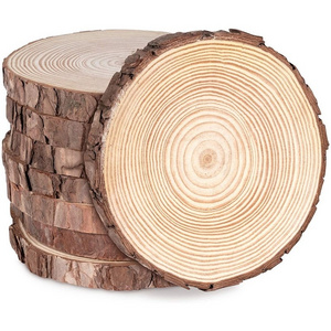 Unfinished Log Wooden Rounds for Arts Crafts Wedding Christmas DIY Projects Natural Wood Slices