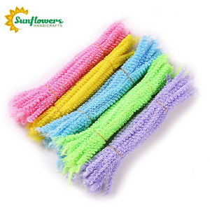 12mmx300mm 50pcs per bundle loopy education chenille stems pipe cleaners for craft supplies