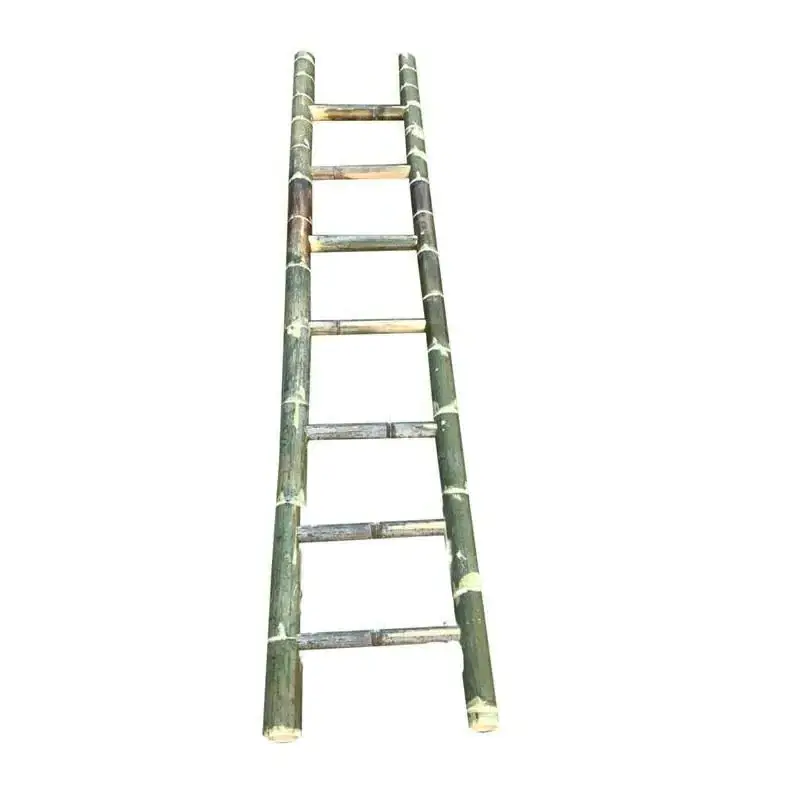 Natural Bamboo Ladders Brown Insulation Ladders Electrician Ladder For Construction With Custom Size High Quality From India