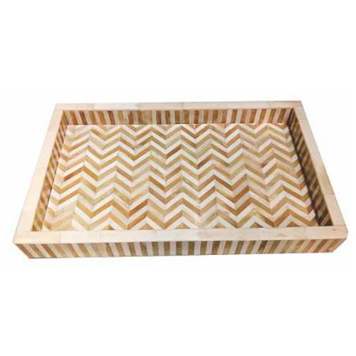 Standard  Bone Inlay Handmade Square Tray Bone Mop inlay Resin Serving Tray For Kitchen Home Hotel  With Best Quality From India