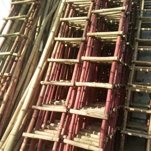 Natural Bamboo Ladders Brown Insulation Ladders Electrician Ladder For Construction With Custom Size High Quality From India