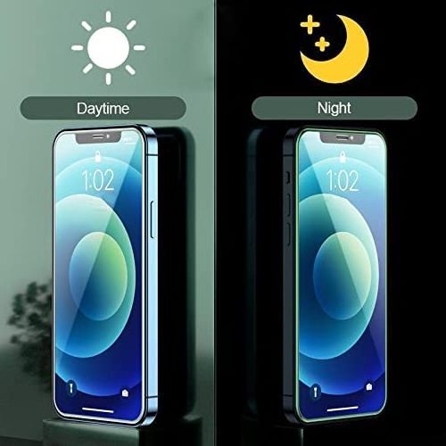 Full Covered Luminous Glow in Dark Tempered Glass Screen Protector for iPhone 13 Pro Max Glow In The Dark Tempered Glass for Sam