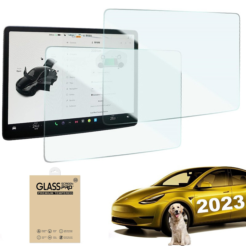 Anti blue Tempered Glass Center Console Display Protector For Tesla Model 3 /Y /S/X HD Transparent Screen Protector for Car