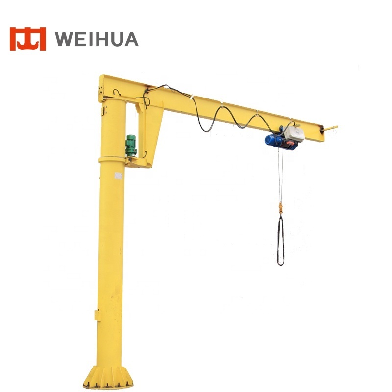 Weihua Base Floor Mount jib Crane 2 tons Lifitng Height 4m and Jib Length 4m