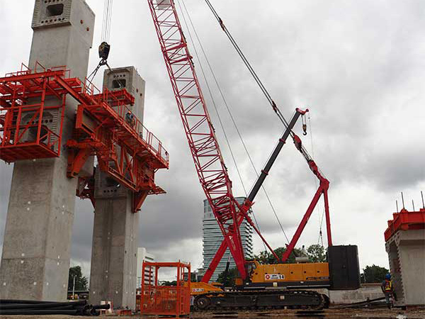 Official Manufacturer SCC8000A Chinese Construction 800 Ton Crawler Crane