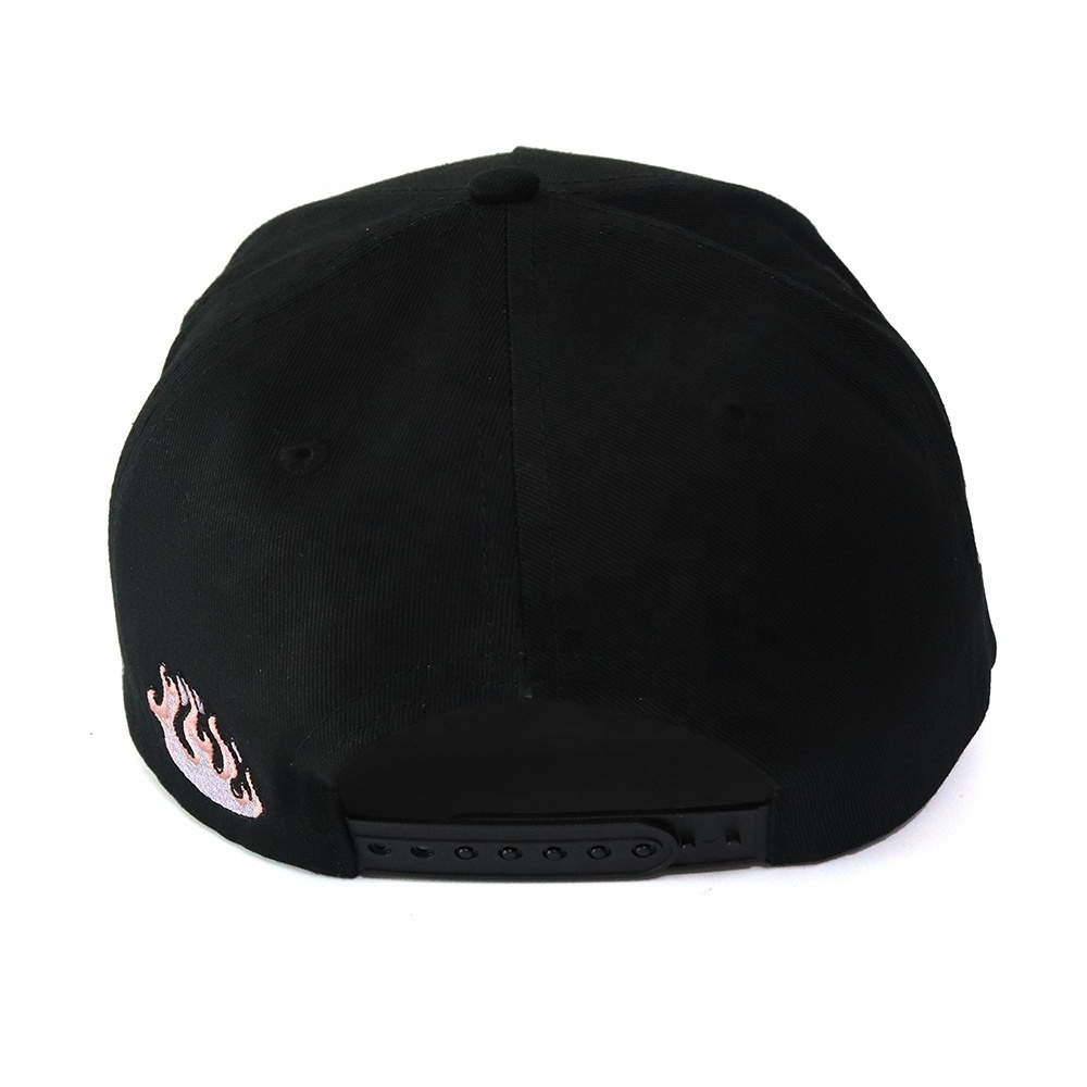 custom curve cotton twill material blend two tones hip hop cap hat