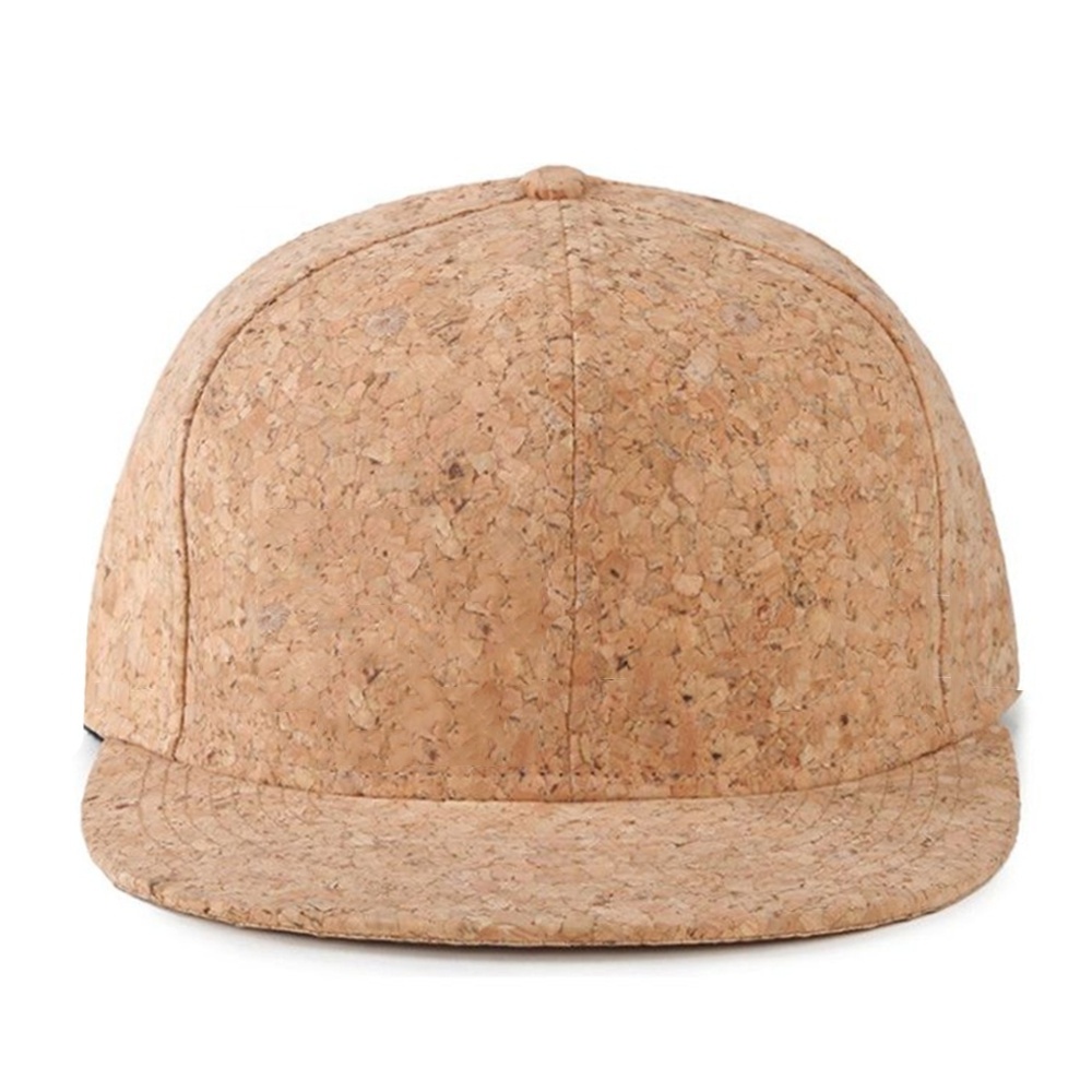 Fabric Blank Plain Flat Brim Snapback Caps Hats Cork Wooden 2020 Oem Wholesale Customized for Men Male Snapback Cap Custom Logo