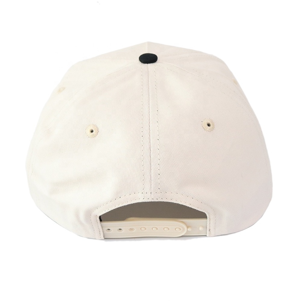 High quality men new embroidery era gorras 5 Panel curved bill Brim blank custom logo two tone snap back caps hats