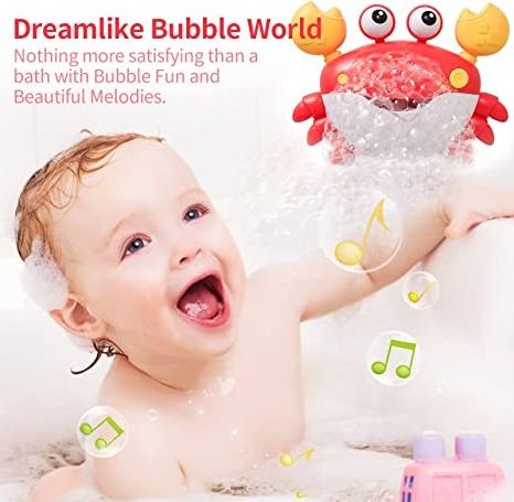 MU Crab Bath Toy For Bubble Bath For The Bathtub Baby Kids Toys Makes Great Gifts For Toddlers