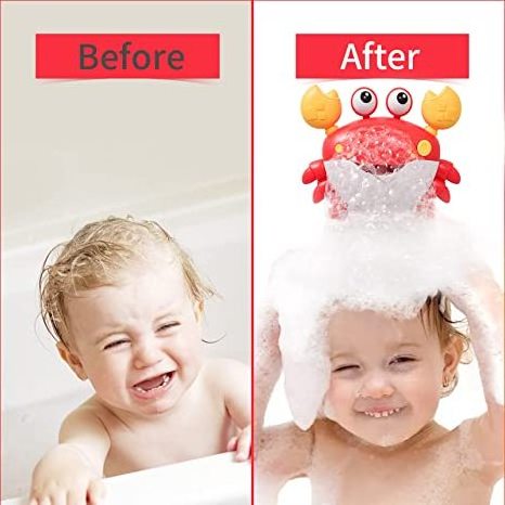 MU Crab Bath Toy For Bubble Bath For The Bathtub Baby Kids Toys Makes Great Gifts For Toddlers