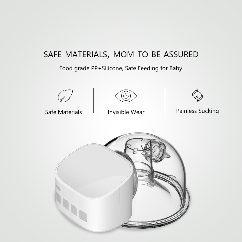 MU 2023 Hot Sale Intelligent Handsfree Mini Wireless Wearable Electric Breast Pump