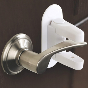 MU Door Lever Lock Child Proof With Strong Adhesive Child Safety Door Lever Security Handle Lock Door Lever Lock Child Proof