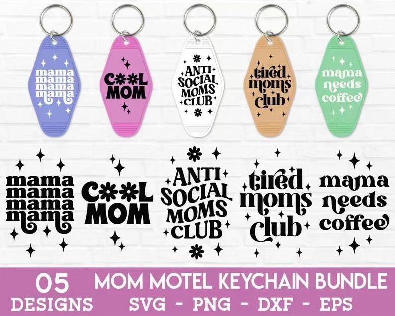 Customized UV DTF Transfers Car Keychain STICKERS Waterproof  UV DTF Keychain Small Decals Transfer Stickers Hotel Motel Keychai