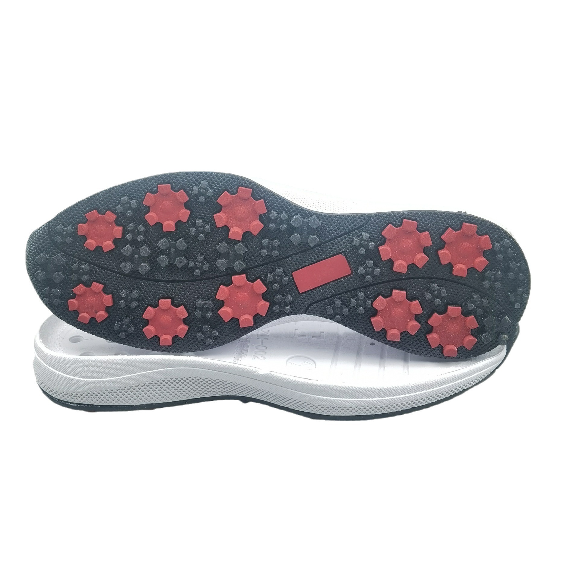 China Jinjiang sole manufacturer custom cleats sole wholesale golf shoes semi-finished rubber non-slip golf sole