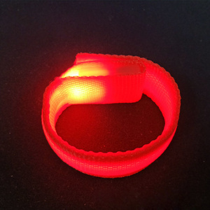 Party Supplies Runner Safety Lights Glow in Dark Wrist Band Nylon LED Bracelet for Running