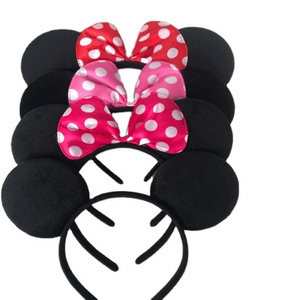 2024Happy Birthday Party Headwear Cartoon Mouse Ears,bow tiara mickey hair band