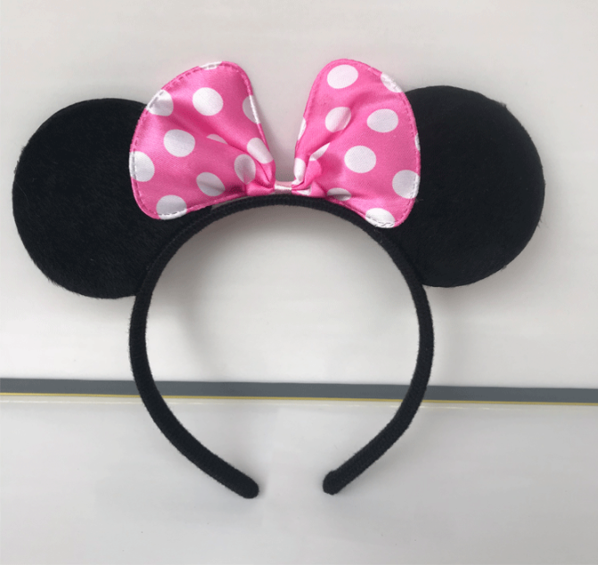 2024Happy Birthday Party Headwear Cartoon Mouse Ears,bow tiara mickey hair band