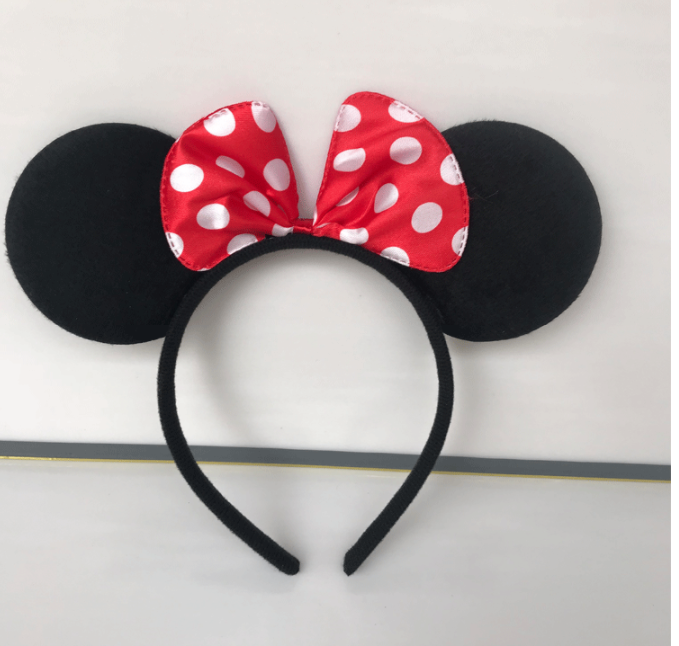 2024Happy Birthday Party Headwear Cartoon Mouse Ears,bow tiara mickey hair band