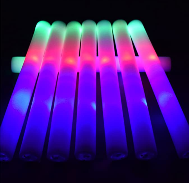 Cheaper Neon Light Up  Foam Batons LED Glow Light Sticks Wands Tubes for Party Supplies