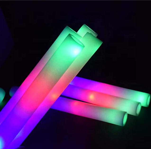 Cheaper Neon Light Up  Foam Batons LED Glow Light Sticks Wands Tubes for Party Supplies