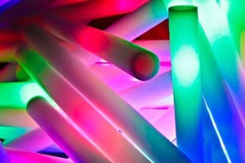 LED Flashing Foam Sticks Light Up Glow Baton Strobe for Concert Party Props Supplies Festivals Raves Birthdays