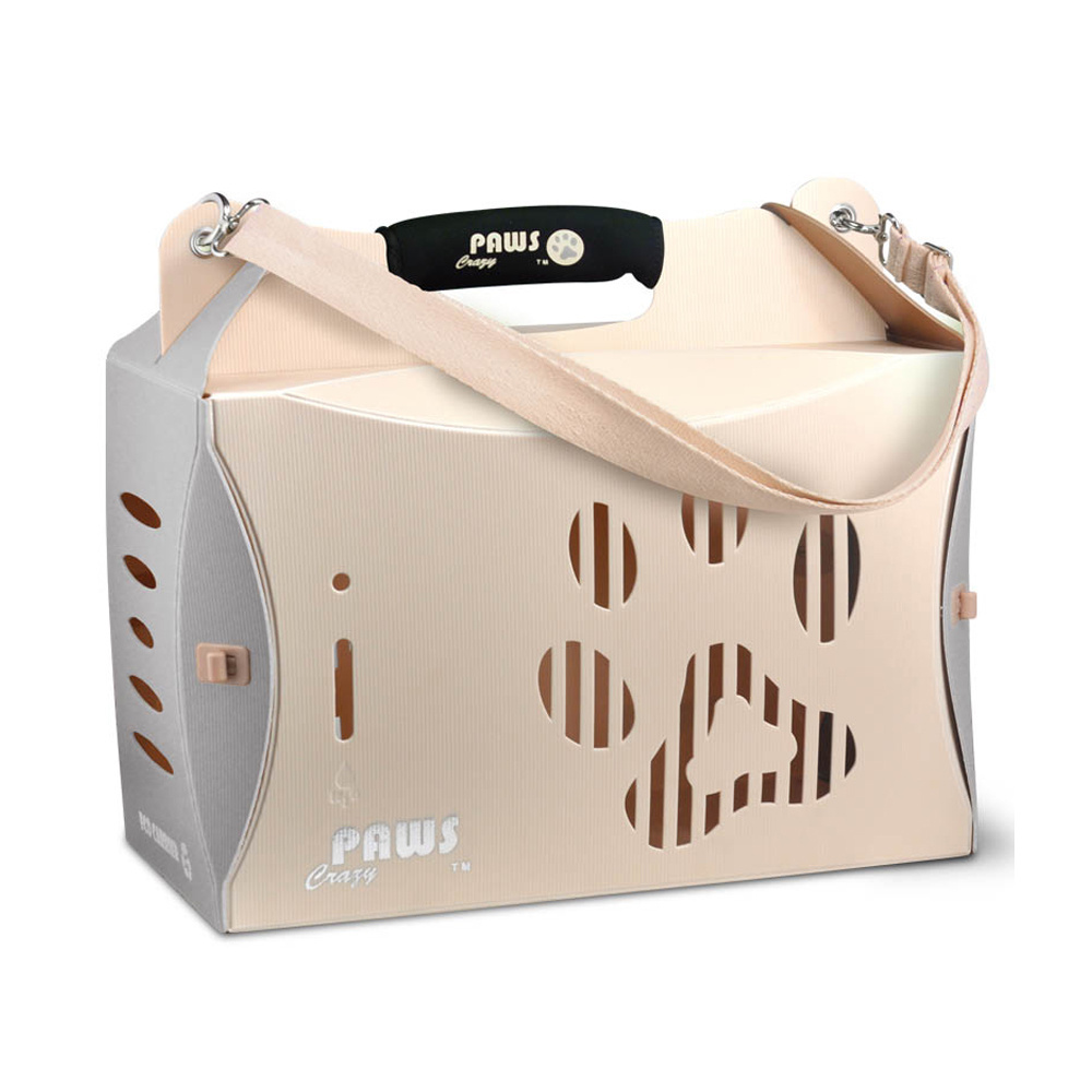 Pet travel 100% recyclable PP plastic light and firm pet cages, carriers portable dog carrier