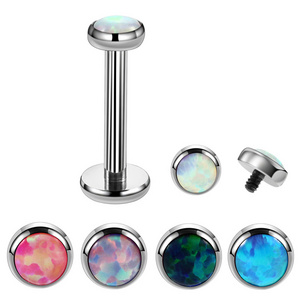 Surgical Steel Lip Ring Tragus Helix Earring Stud Piercing Acero Quirurgico Internally Threaded Labret Jewelry