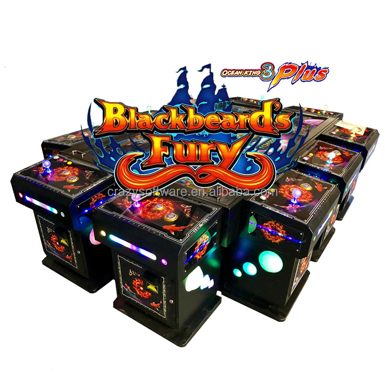 Arcade Newest Multi Fish Game Table Fishing Hunter Ocean King 3 Plus Blackbeard's Fury