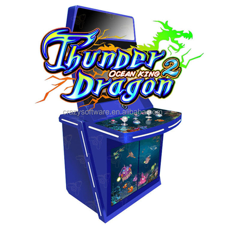 2024 Chinese Manufacturer Hot Sale 2 Players Foldable Fish Game Table Thunder Dragon