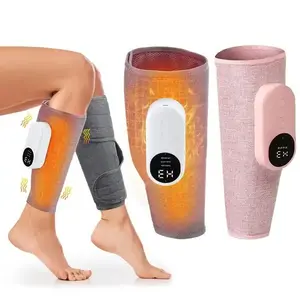 Wireless Cordless 360 Full Wrap Air Compression Heating Kneading Calf Leg Massager For Circulation And Relaxation