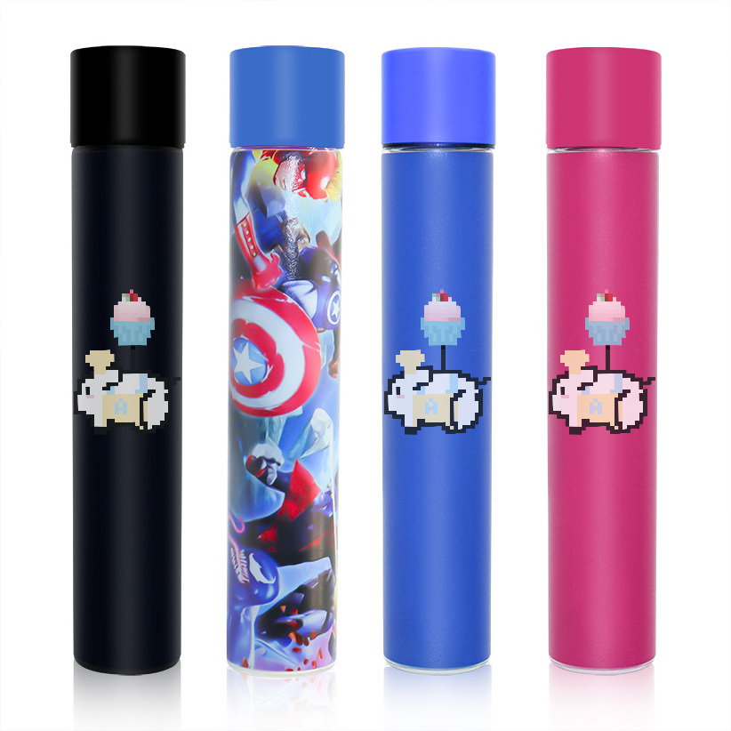 1G 1.5g classic glass pre tube with custom printed stickers CR packaging tube