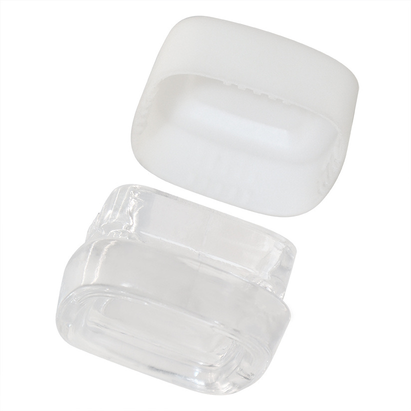 custom logo high quality luxury packing glass storage concentrate case container mini jar cube qube jar with child proof cap