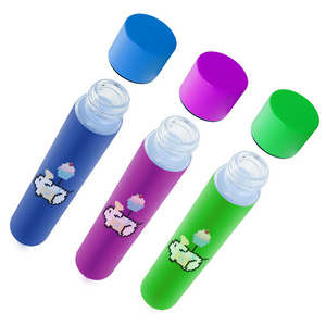 1G 1.5g classic glass pre tube with custom printed stickers CR packaging tube