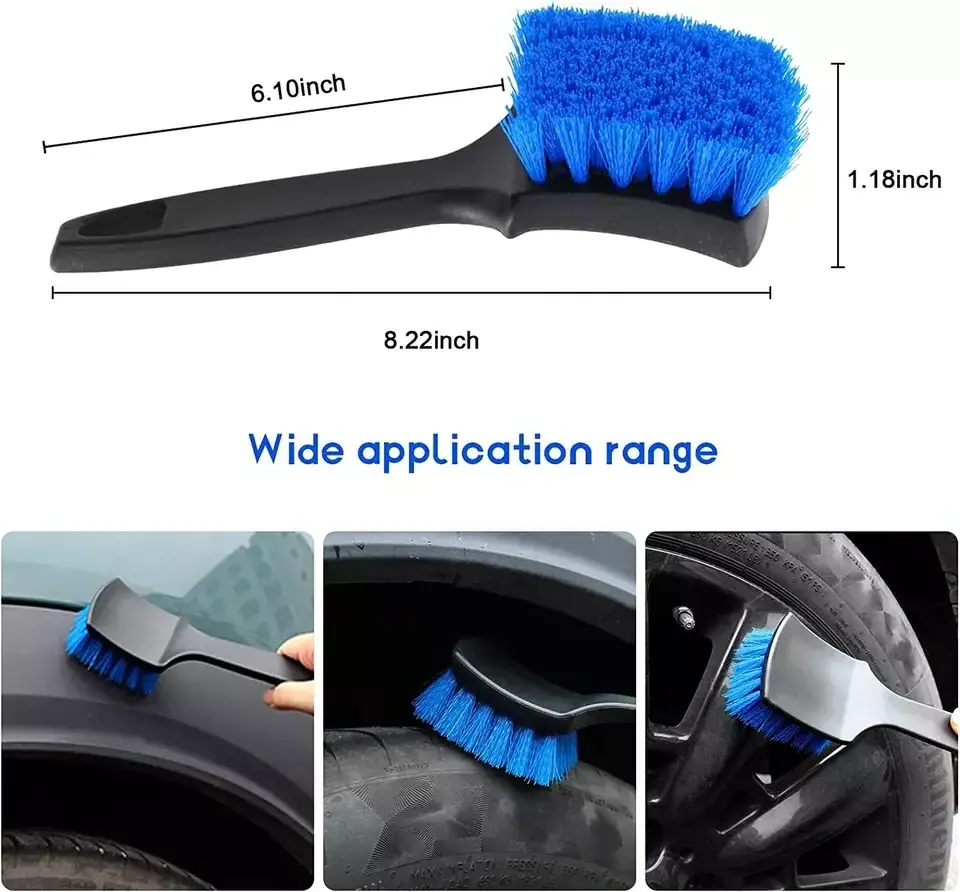 CR Plastic Hair Auto Car Wash Accessories Cleaning Carpet Wheel Tire Washing Detailing Brush